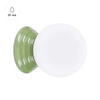 Stenska svetilka ZORI zelena IP44