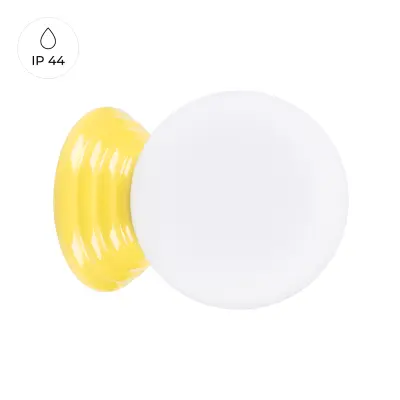 Stenska svetilka ZORI rumena IP44