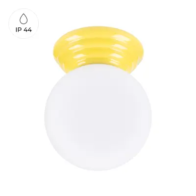 Stropna svetilka ZORI rumena IP44