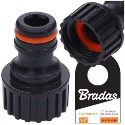 Priključek za cev za pipo, hitri priključek, vrtni priključek, gw 12, nalepka Bradas