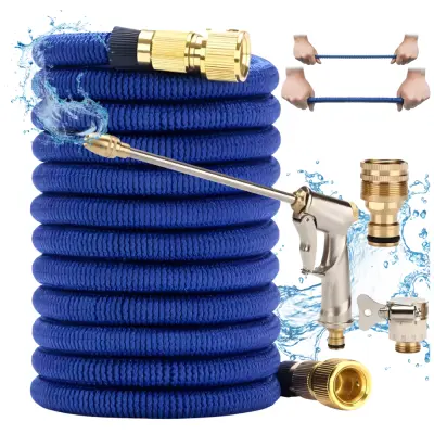 Vrtna cev, fleksibilna, za namakanje, pištola, priključki, škropilna cev, 45 m