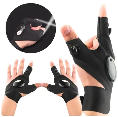 Komplet vodoodpornih rokavic z delavniško svetilko za mehanike