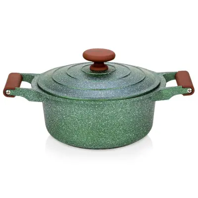 Granitni lonec s pokrovom OMEGA 24 cm, 4,4 l