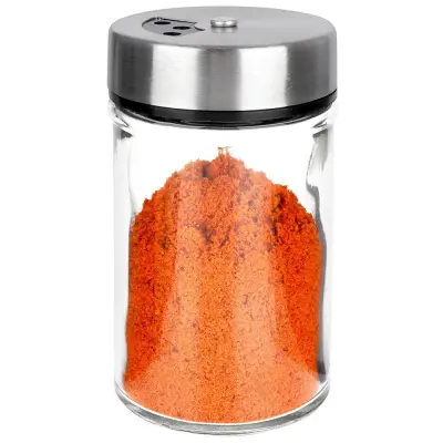 Posoda za začimbe s cedilom, steklena, 100 ml