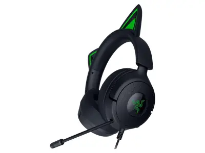 Slušalke Razer Kraken Kitty V3 X, črne, 3.5 mm