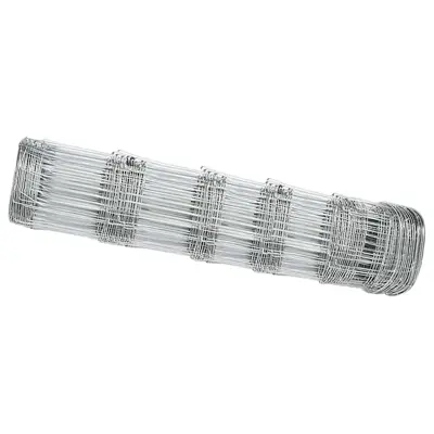 vidaXL Pašna ograja Siva 0.8 x 10 m Jeklo