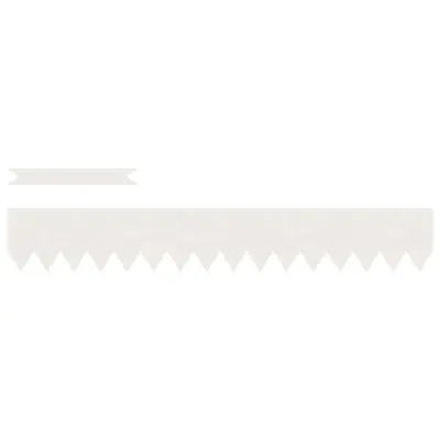 vidaXL Robovi trave 30 pcs Bela 100 x 0,05 x 20 cm Medenina