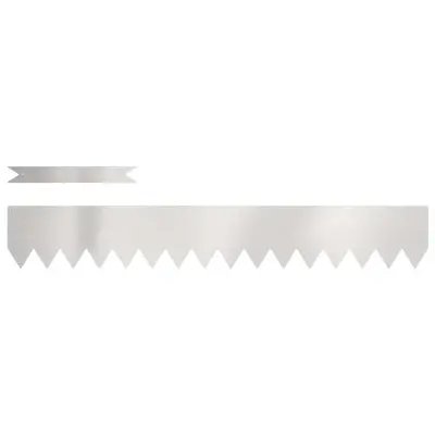 vidaXL Robovi trave 30 pcs srebrna 100 x 0,05 x 20 cm Nerjaveče jeklo