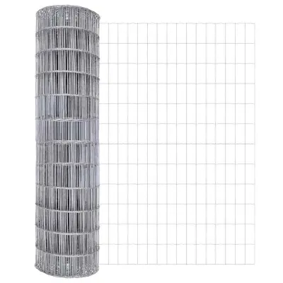 vidaXL Evropska ograja srebrna 1.2 x 25 m