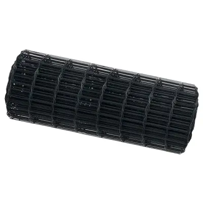 vidaXL Evropska ograja Siva 0.6 x 10 m PVC prevlečen železo