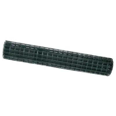 vidaXL Evropska ograja Zelena 1.6 x 10 m PVC prevlečen železo