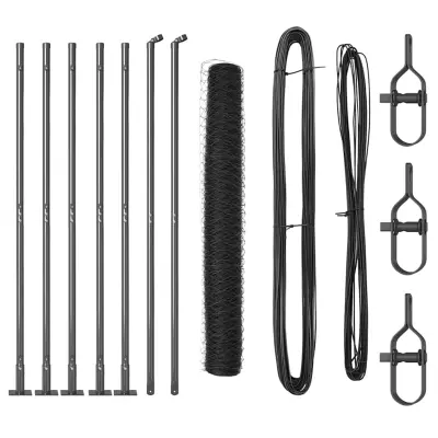 vidaXL Ogrodje s stebri Siva 1.2 x 10 m Jeklo s PVC premazom