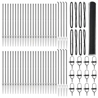 vidaXL Ogrodje s stebri Siva 1.2 x 100 m Jeklo s PVC premazom