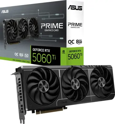 Vrnjen artikel - ASUS Prime GeForce RTX 5060 Ti OC 8GB GDDR7 (PRIME-RTX5060TI-O8G) grafična kartica