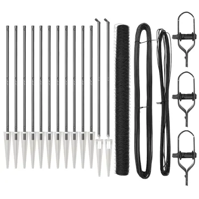 vidaXL Ogrodje s stebri Siva 1.6 x 25 m Jeklo s PVC premazom