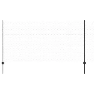 vidaXL Ograja in Stolp Siva 1,2 x 10 m Jeklo