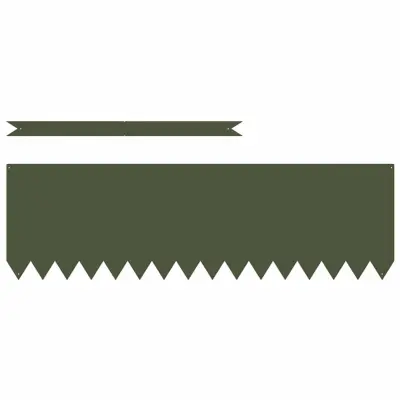 vidaXL Robovi trave 50 pcs Oljčno zelena 100 x 0,05 x 20 cm Medenina