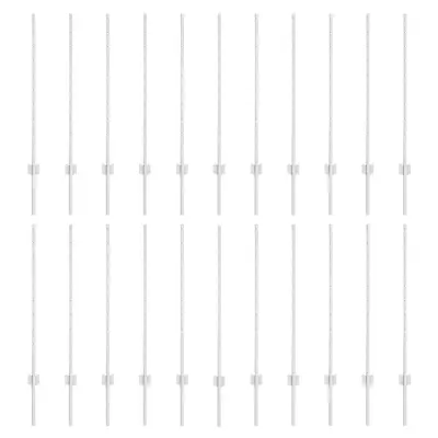 vidaXL Ograjni stebri 44 pcs srebrna 140 cm Jeklo