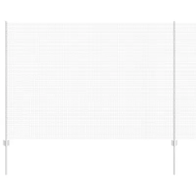 vidaXL Ograja in Stolp srebrna 1,6 x 50 m Jeklo