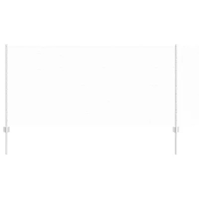 vidaXL Ograja in Stolp srebrna 1 x 50 m Jeklo