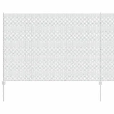 vidaXL Ograja in Stolp srebrna 1,6 x 10 m Jeklo