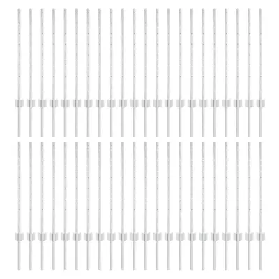 vidaXL Ograjni stebri 44 pcs srebrna 120 cm Jeklo