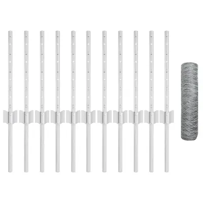 vidaXL Ograja in Stolp srebrna 0,4 x 25 m Jeklo