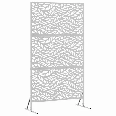 vidaXL Zaslonska zaščita Siva Jeklo