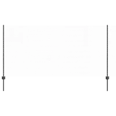 vidaXL Ograja in Stolp Siva 1,2 x 10 m Jeklo