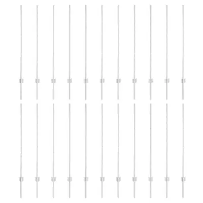 vidaXL Ograjni stebri 44 pcs srebrna 160 cm Jeklo