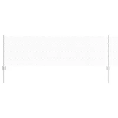 vidaXL Ograja in Stolp srebrna 0,6 x 25 m Jeklo