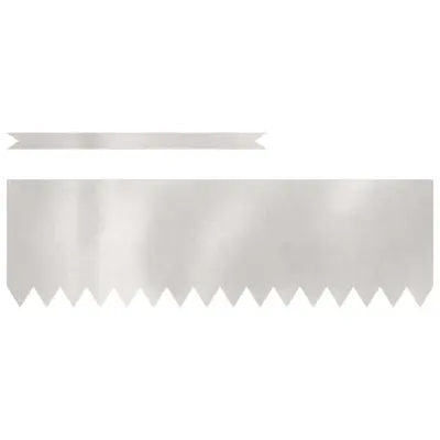 vidaXL Robniki za trato 30 pcs srebrna 100 x 0.5 x 30 cm