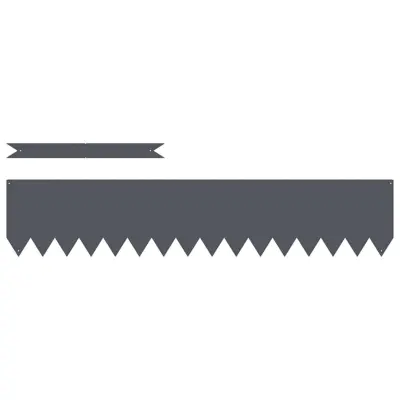 vidaXL Robovi trave 50 pcs Antracit 100 x 0,05 x 20 cm Medenina