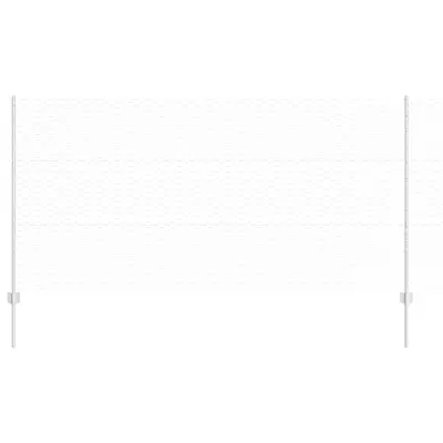 vidaXL Ograja in Stolp srebrna 1,2 x 10 m Jeklo