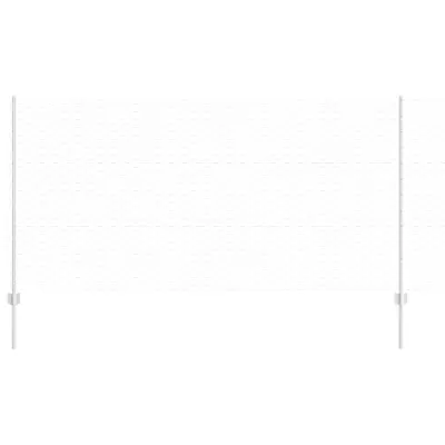 vidaXL Ograja in Stolp srebrna 1,2 x 10 m Jeklo