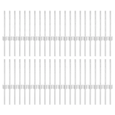 vidaXL Ograjni stebri 44 pcs srebrna 80 cm Jeklo