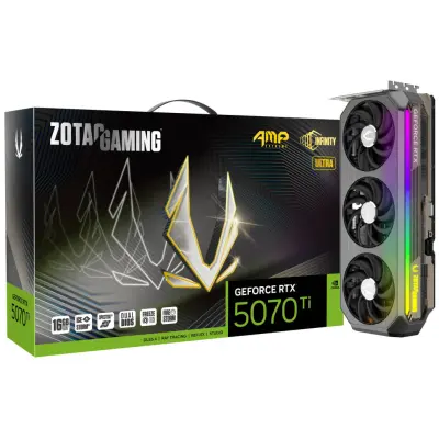 Grafična kartica nVidia RTX5070Ti Zotac AMP Extreme INFINITY - 16GB GDDR7 (ZT-B50710BU-10P)
