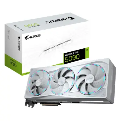 Grafična kartica nVidia RTX5090 GigaByte Stealth ICE bela - 32GB GDDR7 (GV-N5090AORUSST ICE-32GD)