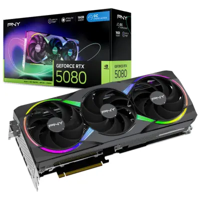 Grafična kartica nVidia RTX5080 PNY Epic-X OC - 16GB GDDR7 (GCPN-107)