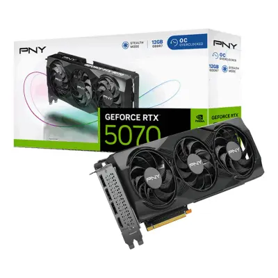 Grafična kartica nVidia RTX5070 PNY Gaming OC - 12GB GDDR7 (VCG507012TFXPB1-O)