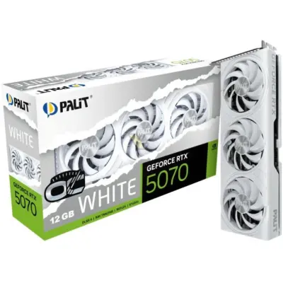 Grafična kartica nVidia RTX5070 Palit OC Bela - 12GB GDDR7 (NE75070U19K9-GB2050W)