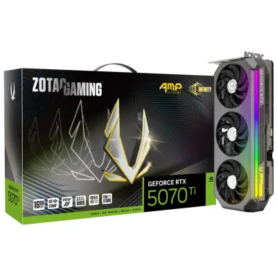 Grafična kartica nVidia RTX5070Ti Zotac AMP Extreme INFINITY - 16GB GDDR7 (ZT-B50710B-10P)