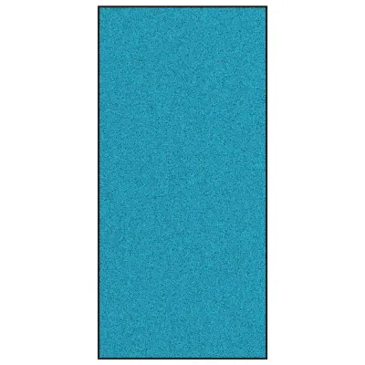 vidaXL Doormat Drugo Cyan in črna 120 x 250 cm Poliamid in PVC