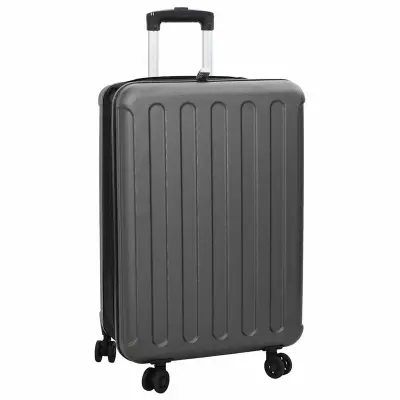 vidaXL Kovček s ključavnico Temno siva 43 x 27 x 66 cm ABS plastika