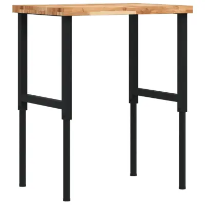 vidaXL Delovna miza 80x60x(73-99,5) cm trden akacijev les pravokotna