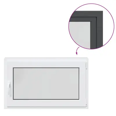 vidaXL Kletno okno "RISOR" 100x60 cm vrtljivo-nagibno DIN desno antracitno