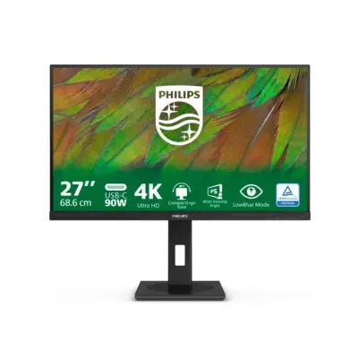 Monitor Philips 68,6 cm (27,0") 27B1U3900 3840x2160 75Hz IPS 4ms 2xHDMI DisplayPort USB-C 90W 4xUSB3.2 USB-C-Out Pivot Zvočniki 3H
