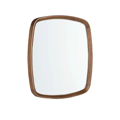 Ogledalo stena kvadratna orehovina