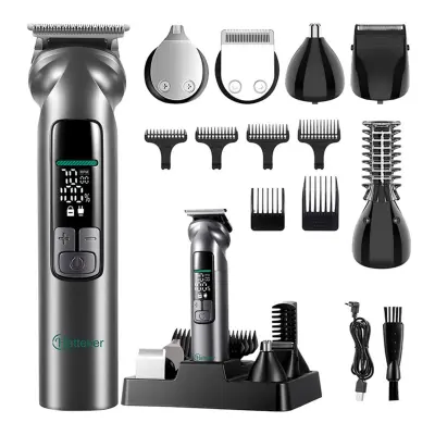 6-v-1 multifunkcijski strižnik za lase: brezžičen, polnljiv in vodoodporen komplet