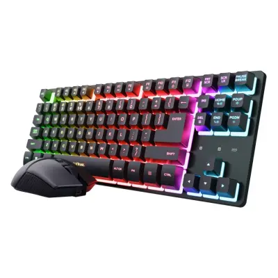 TRUST GAMING TIPKOVNICA GXT 832 THADO WL SI + MIŠKA